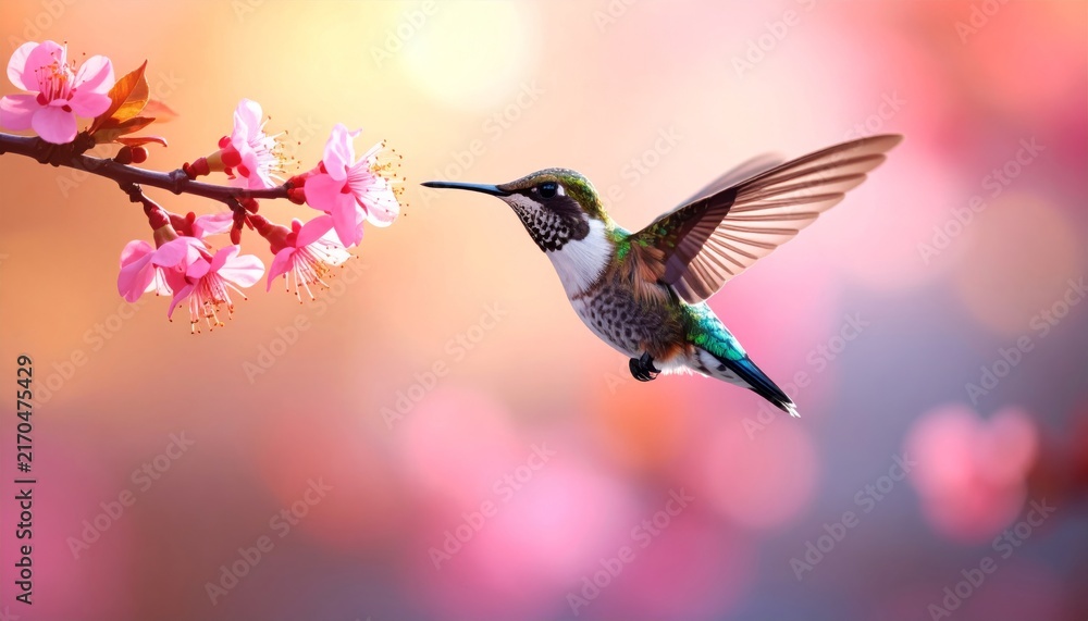 Naklejka premium Lilac Breasted Roller and Kingfisher Perched on a Branch in Colorful Tropical Nature Wildlife Setting