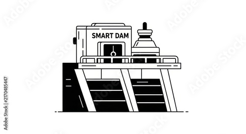 Smart Dam Hydroelectric Power Plant.