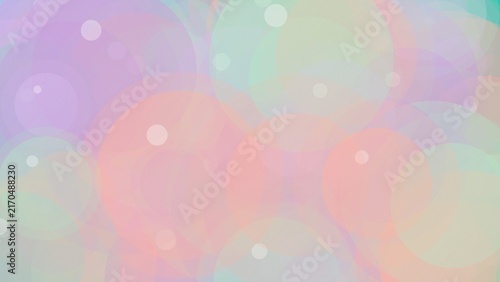 Soft Pastel Overlapping Circles Abstract Background