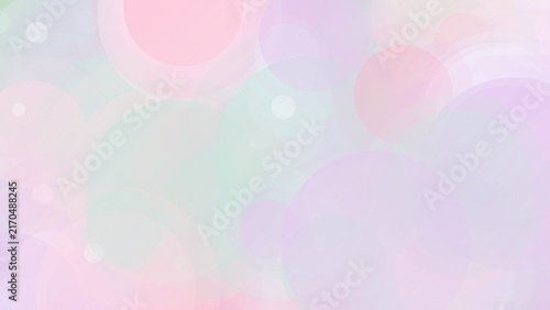 Soft Pastel Overlapping Circles Abstract Background