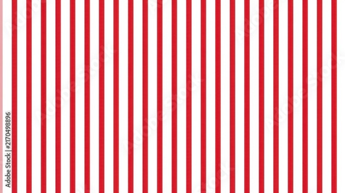 Narrow red vertical stripe seamless pattern on white background for fabric wallpaper and modern surface design for banners and decorative paper