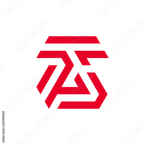 Red TG Monogram Lab Tube Industrial Gaming Logo Design Vector