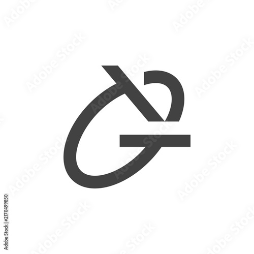 Black Letter G Combined with Laboratory Microscope Science Research Logo Design Vector