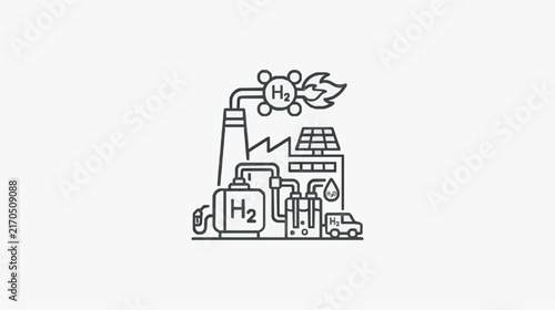 Modern Hydrogen Production and Distribution Industrial Process