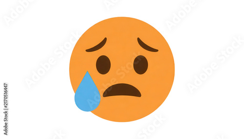 Sad Crying Face Emoji Transparent Background