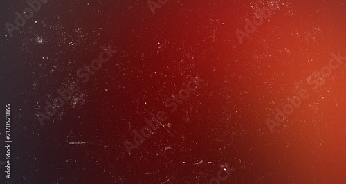 Cuadro en lienzo Moody dark red gradient background with vintage analog film texture and realistic dust scratches for cover design