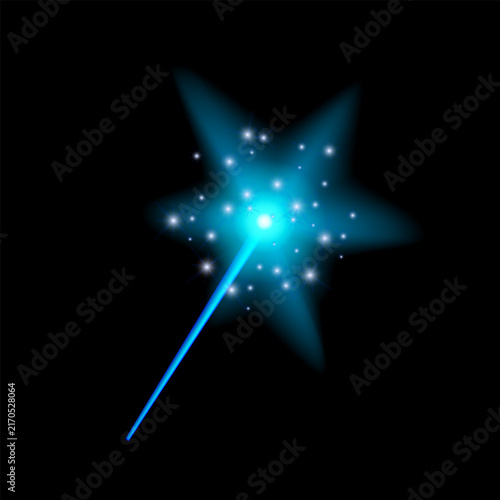 Magic Wand. Isolated Vector object