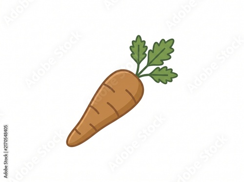 vector illustration of a carrot