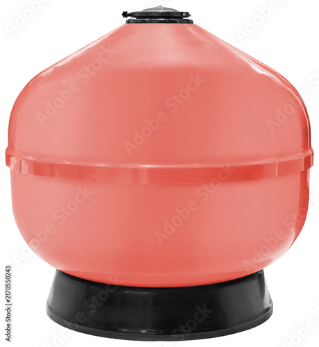 Red sand filter tank for swimming pool