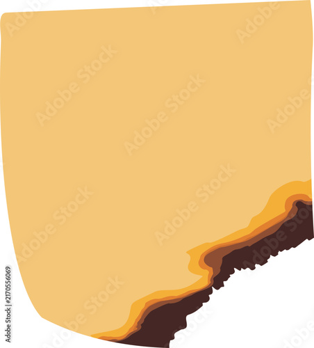 Burnt Paper Illustration
