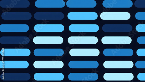 Blue Digital Pill Shapes Grid Pattern Background