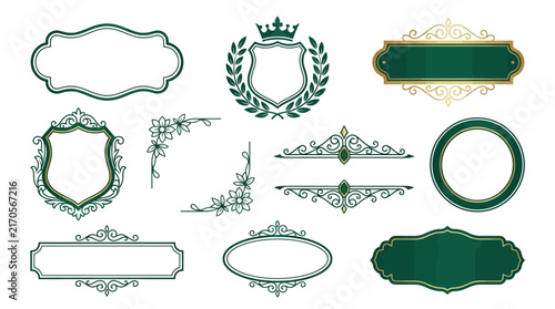 Elegant Decorative Borders and Frames - Isolated Vector Elements