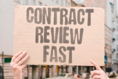 Obraz na płótnie "Contract review fast" Law firms deploy AI for document analysis