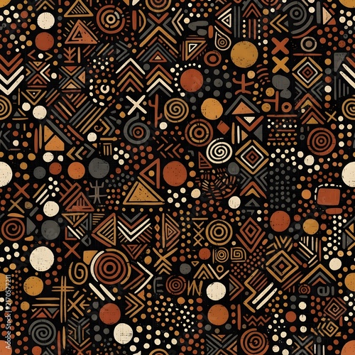seamless geometric pattern with circles