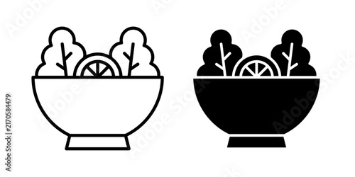 Healthy Meal Icon represents nutritious food, balanced meals, fresh ingredients, healthy eating, dietary choices, and wellness-focused food preparation.