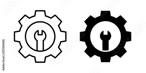 Maintenance Repair Icon represents servicing, fixing, inspecting, and restoring equipment, machinery, facilities, and systems to maintain reliable operation and performance.