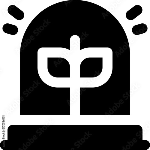 Foto alert glyph icon