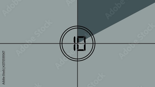 real Countdown timer animation. Sleek and stylish 15 second modern flat countdown animation shmoo timer from 15 to 0 seconds with transparent background and full alpha channel support. ant 4k video