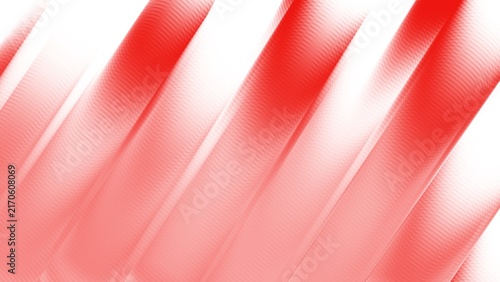 Abstract red diagonal curved lines and stripes pattern with smooth gradient on white background