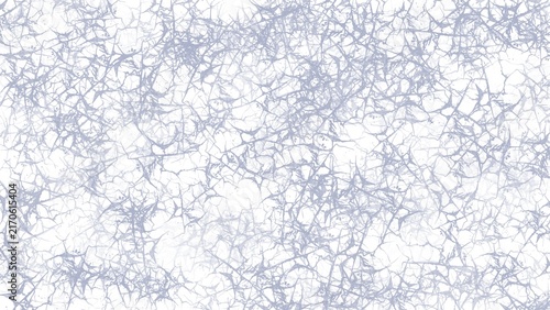 A highly detailed and intricate seamless pattern featuring a complex network of fine, pale violet or lavender crackle lines spread across a clean white surface.This is a 100% hand-painted illustration