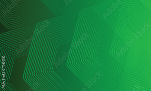 Abstract dark green hexagon background design. Vector illustration.