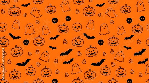 seamless pattern with halloween