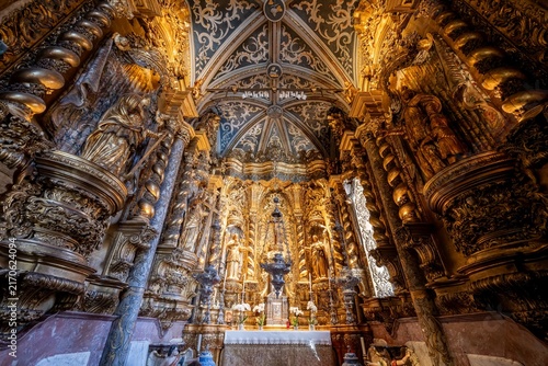 Golden Baroque Altar in Se Cathedral Funchal