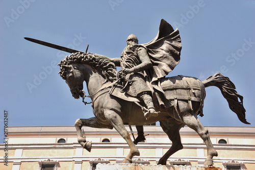 El Cid equestrian statue in Burgos, Spain. Spain - Burgos
