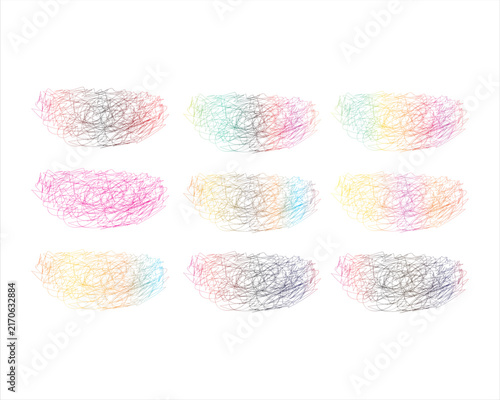 Colorful Hand Drawn Scribble Abstract Background