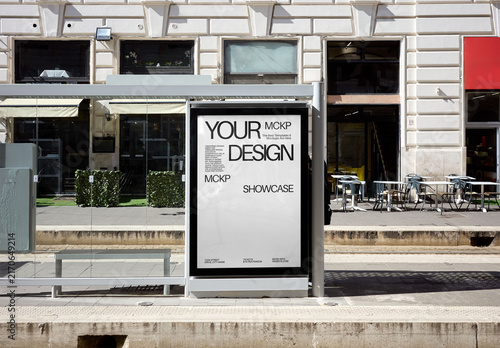 Mockup Of Customized Sign In City