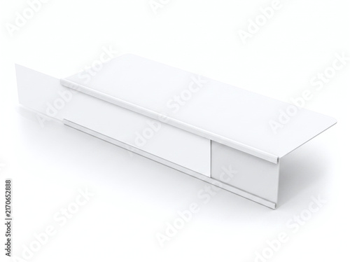 3D curved feather flag mockup template for retail display and advertising signage design