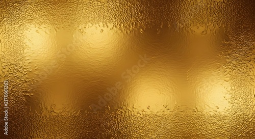 Abstract gold foil texture background with metallic shimmer and luxury light reflections