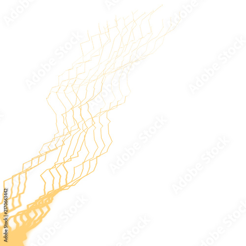 Konstfotografi Abstract gold lightning streaks on dark background Png background