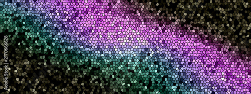 Obraz na płótnie stained glass Geometric pattern with a gradient of purple and teal colors in a h