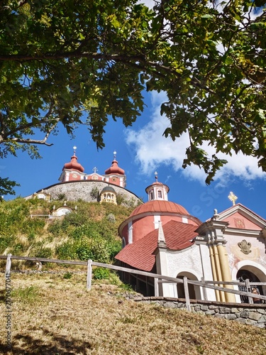 Banská Štiavnica, Selmecbánya, Schemnitz, Slovakia: Baroque Calvary complex of Banska Stiavnica, UNESCO listed pilgrimage world heritage site in Slovakia