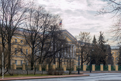 Konstfotografi Smolny Institute in the center of Saint-Petersburg, Russia