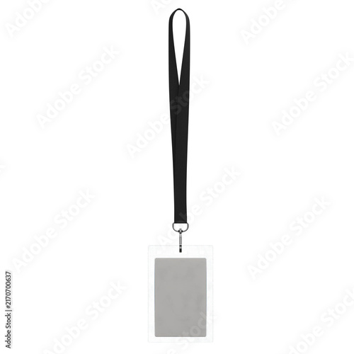 Fotografie Blank ID Card Lanyard