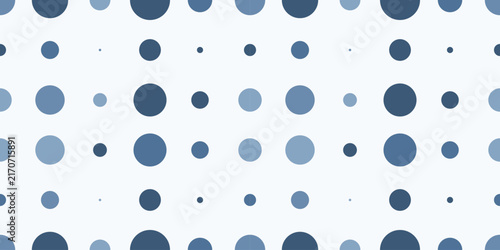 Seamless Pattern With Blue Polka Dots