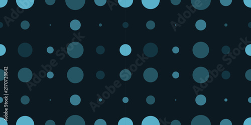 Seamless Blue Polka Dot Pattern
