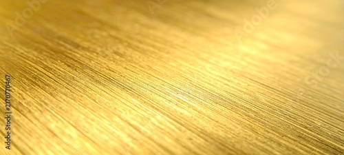 shiny brushed gold texture golden yellow metal grain closeup macro view