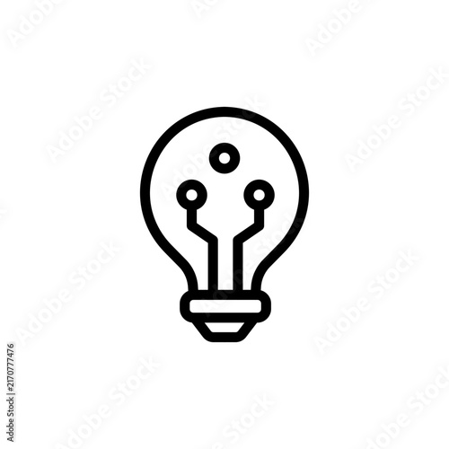 AI idea light bulb icon