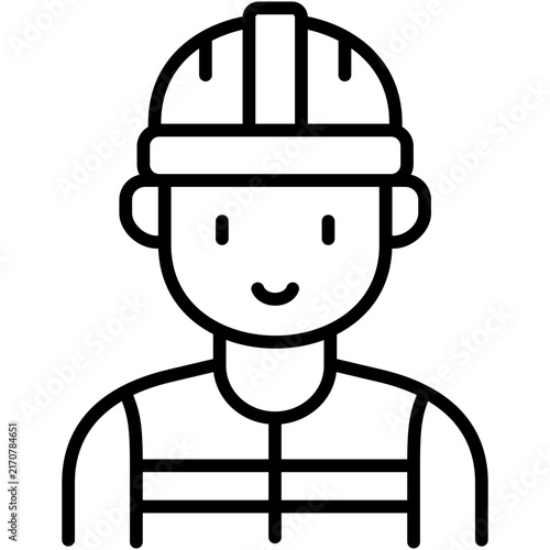 Labor icon in line style
