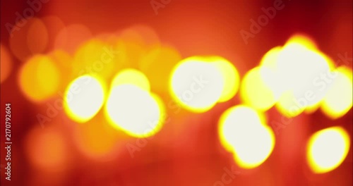 Bokeh lights of candles at a temple