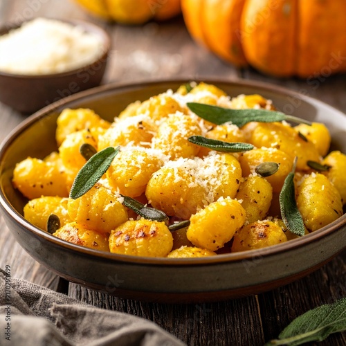 Kürbisgnocchi mit Salbeibutter und Parmesan