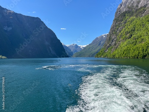 Sognefjord (King of the Fjords) in Norway, Nordic Countries	