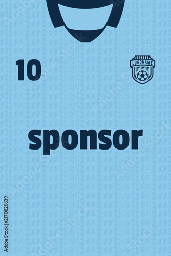 Sports jersey pattern design template