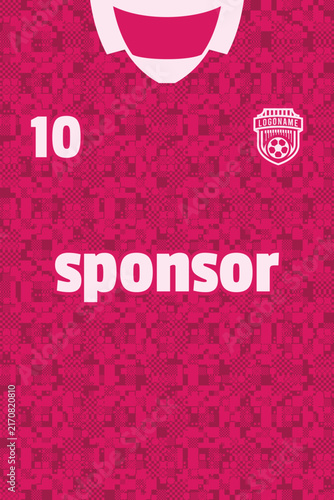 Sports jersey pattern design template