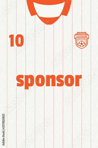 Sports jersey pattern design template