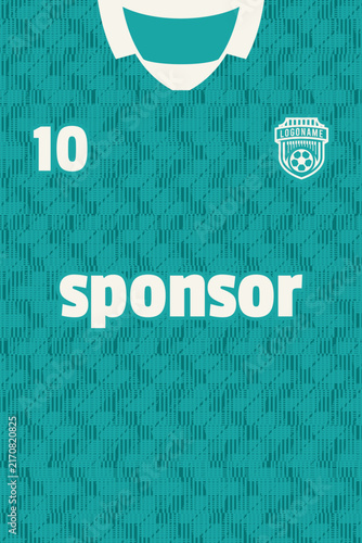 Sports jersey pattern design template