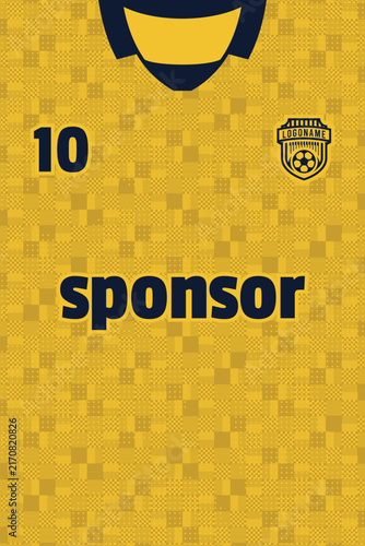 Sports jersey pattern design template